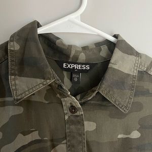 Camo button down